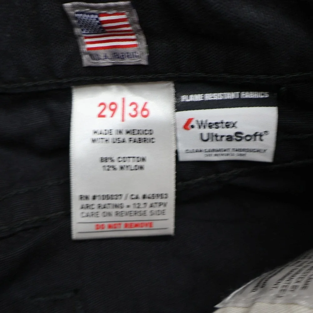 Ariat FR Pants Mens 29x36 Black Low Rise M4 Boot Cut Flame Resistant Rugged Work